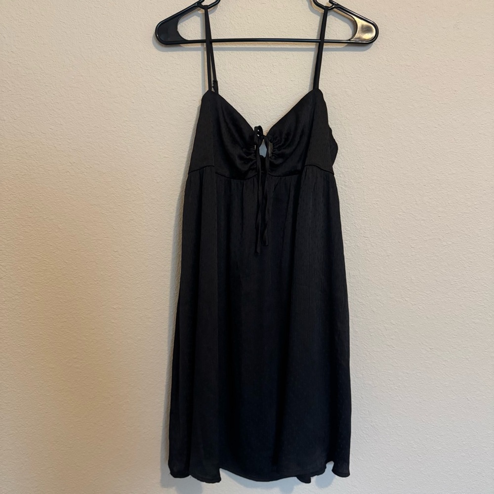 NWT! Black Mini Cami Babydoll Dress